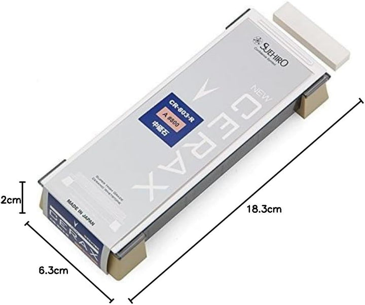 Suehiro Wetzstein NEW CERAX CR-803-R: Home Size Schärfstein #800, Einweichstein: 18,3 x 6,3 x 2,0 cm