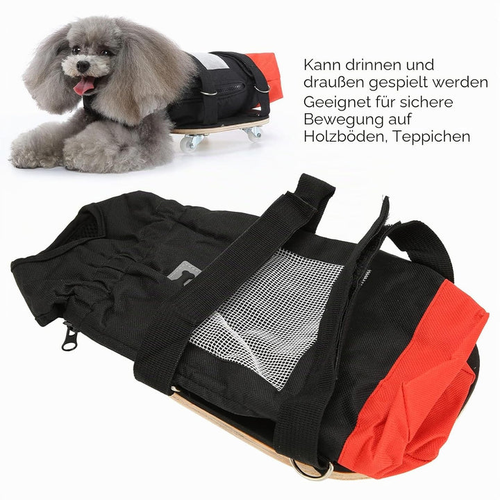 Hunde Katzen Rollstuhl für Hinterbeine, Pet Walking Scooter mit Leisen Rädern, Behinderter Hunde Kat