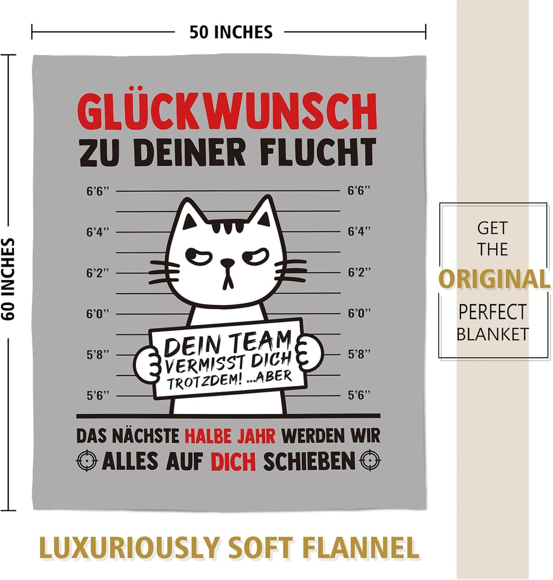 Abschiedsgeschenk Kollegen Jobwechsel, Kuscheldeck, Abschied Kollegin Rente, Abschiedsgeschenk Kolle