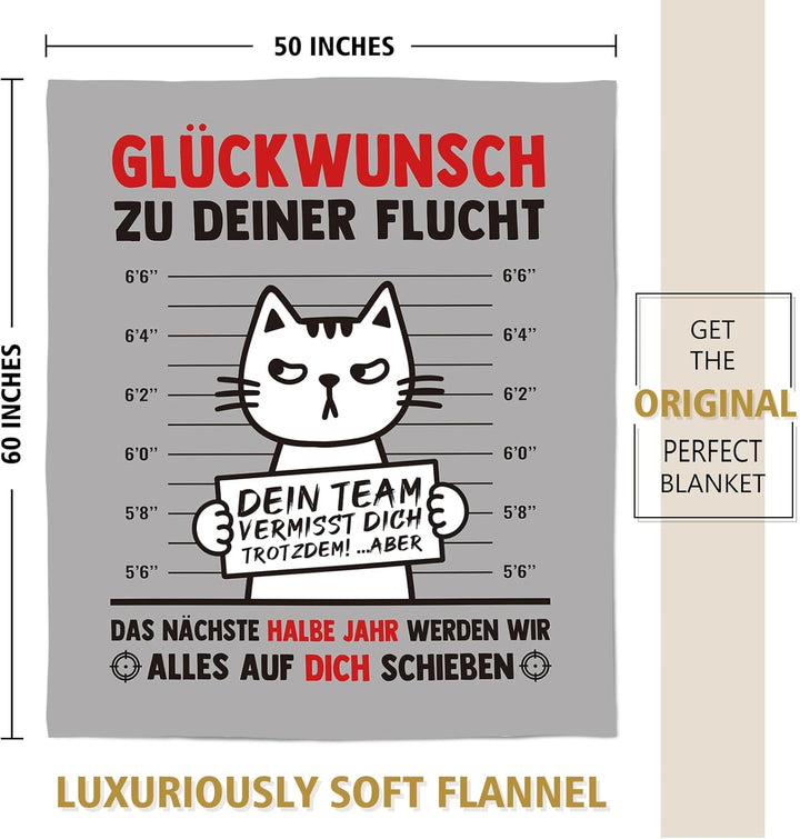 Abschiedsgeschenk Kollegen Jobwechsel, Kuscheldeck, Abschied Kollegin Rente, Abschiedsgeschenk Kolle