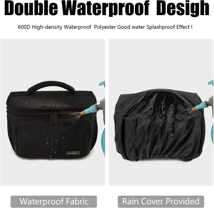 Cwatcun Kameratasche Spiegelreflex Kamera Tasche, wasserdichte Fototasche für Spiegelreflexkameras f