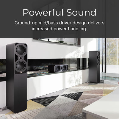 Q Acoustics 5040 Standlautsprecher Santos Palisander (Einzellautsprecher) - 2 x 5 Mittel-/Bass-Treib