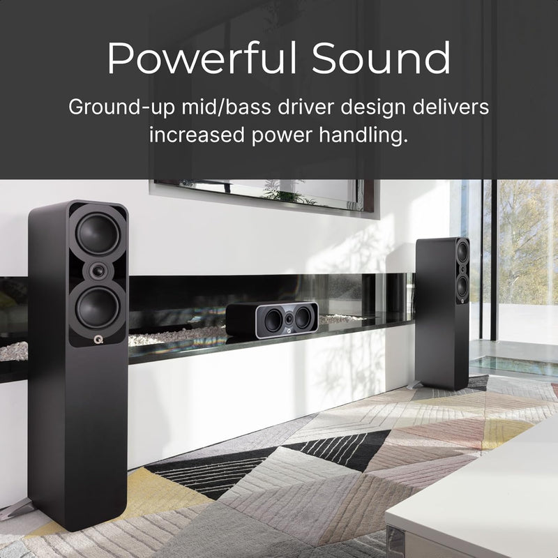 Q Acoustics 5040 Standlautsprecher Santos Palisander (Einzellautsprecher) - 2 x 5 Mittel-/Bass-Treib