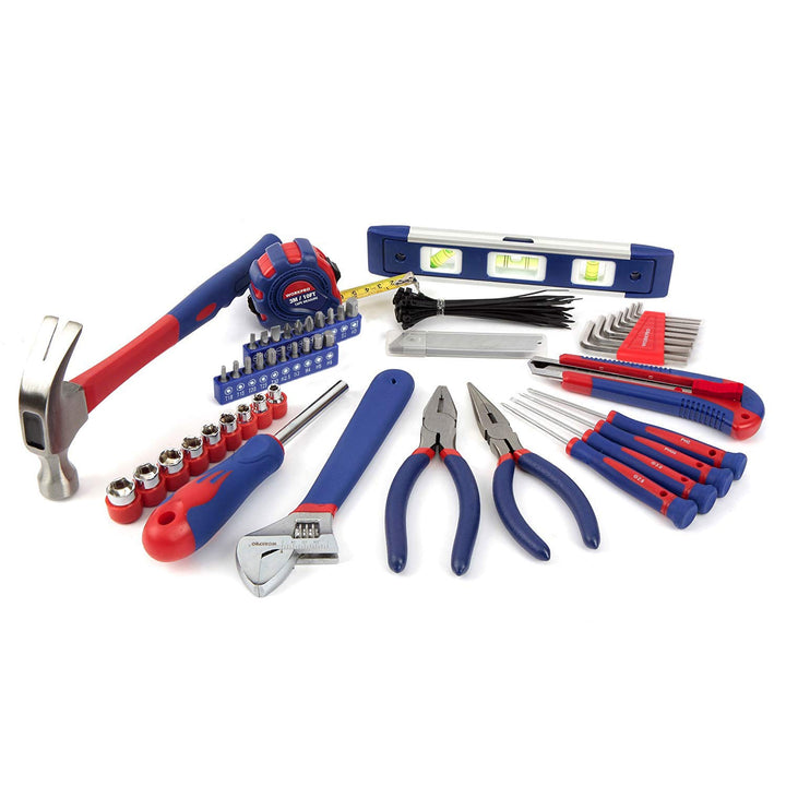 WORKPRO Werkzeugset Universal und Haushalts-Werkzeugkoffer 100-teilig Werkzeugsatz Mechaniker, perfe