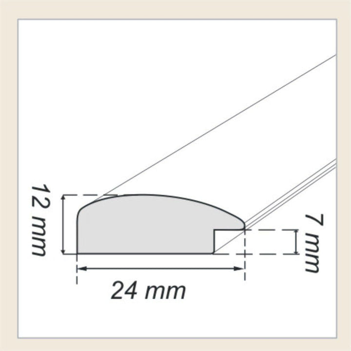 Bilderrahmen Triptychon, Grösse 50x80cm, Farbe Braun, ideal für Malen nach Zahlen Triptychon Bilder