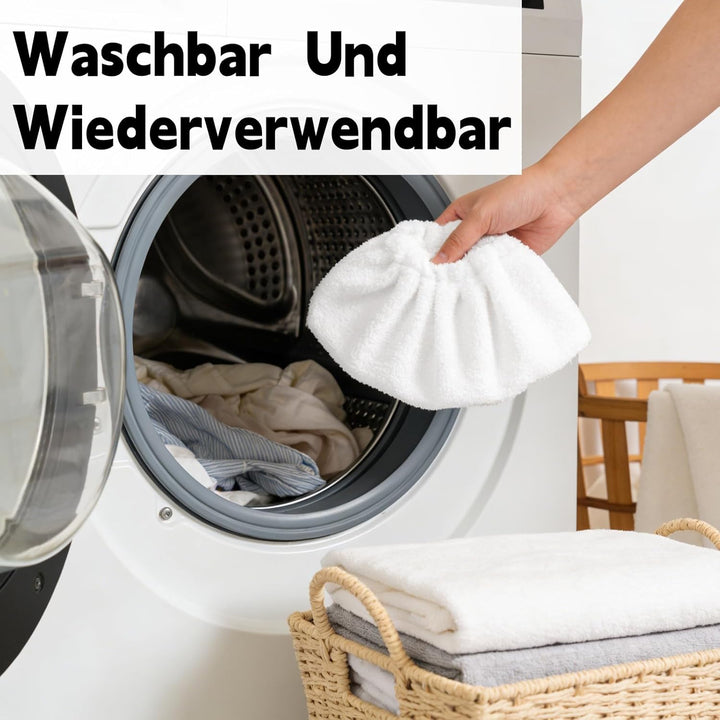 10 Stück Mikrofaser Ersatzpads Set für Kärcher Dampfreiniger, Ersatz Bodentücher Kompatibel mit Easy