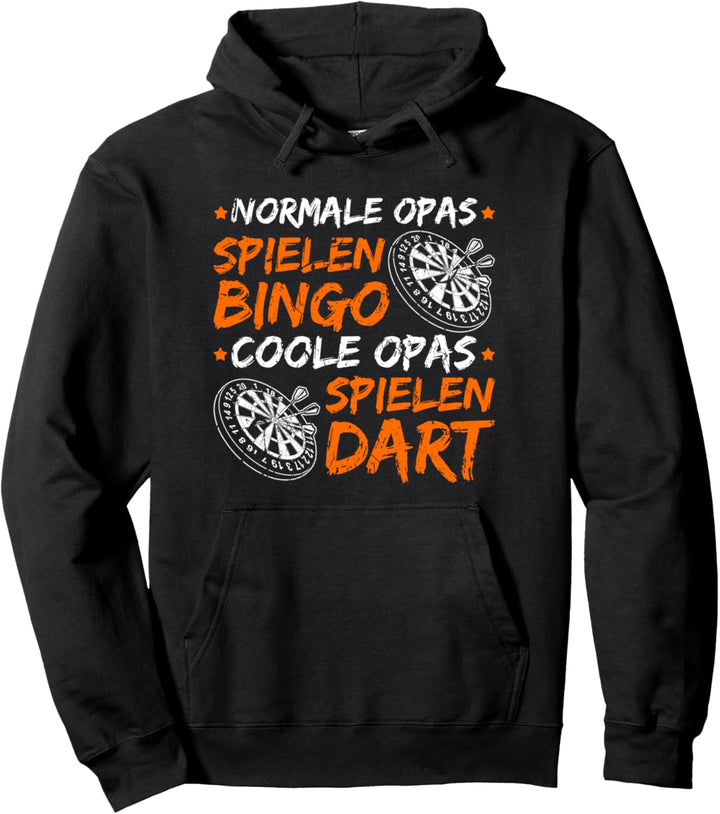 Coole Opas Spielen Dart Lustiges Dartspieler Geschenk Pullover Hoodie