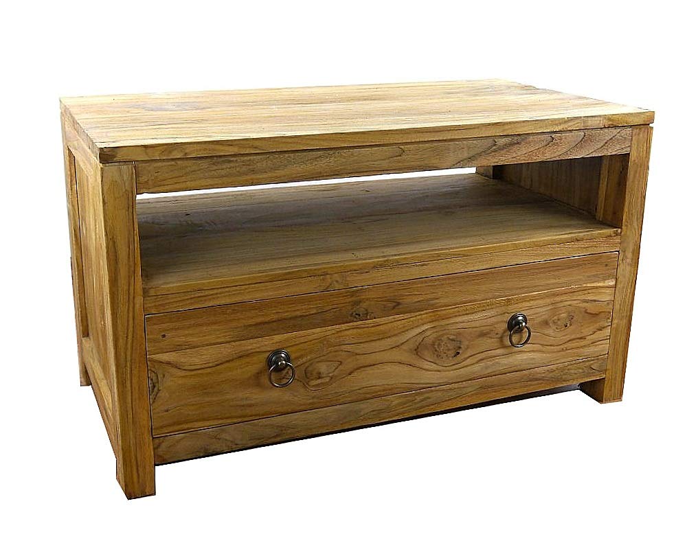 livasia Java Sideboard aus Teakholz | TV-Bank aus Massivholz | Phonoschrank/HiFi-Möbel der Marke Asi