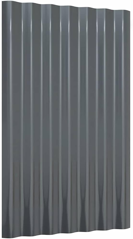 ACAGALA Dachpaneele Wellplatte aus Metall 60 x 36 cm | 12 STK. verzinkte Stahlbleche Wandplatte Meta