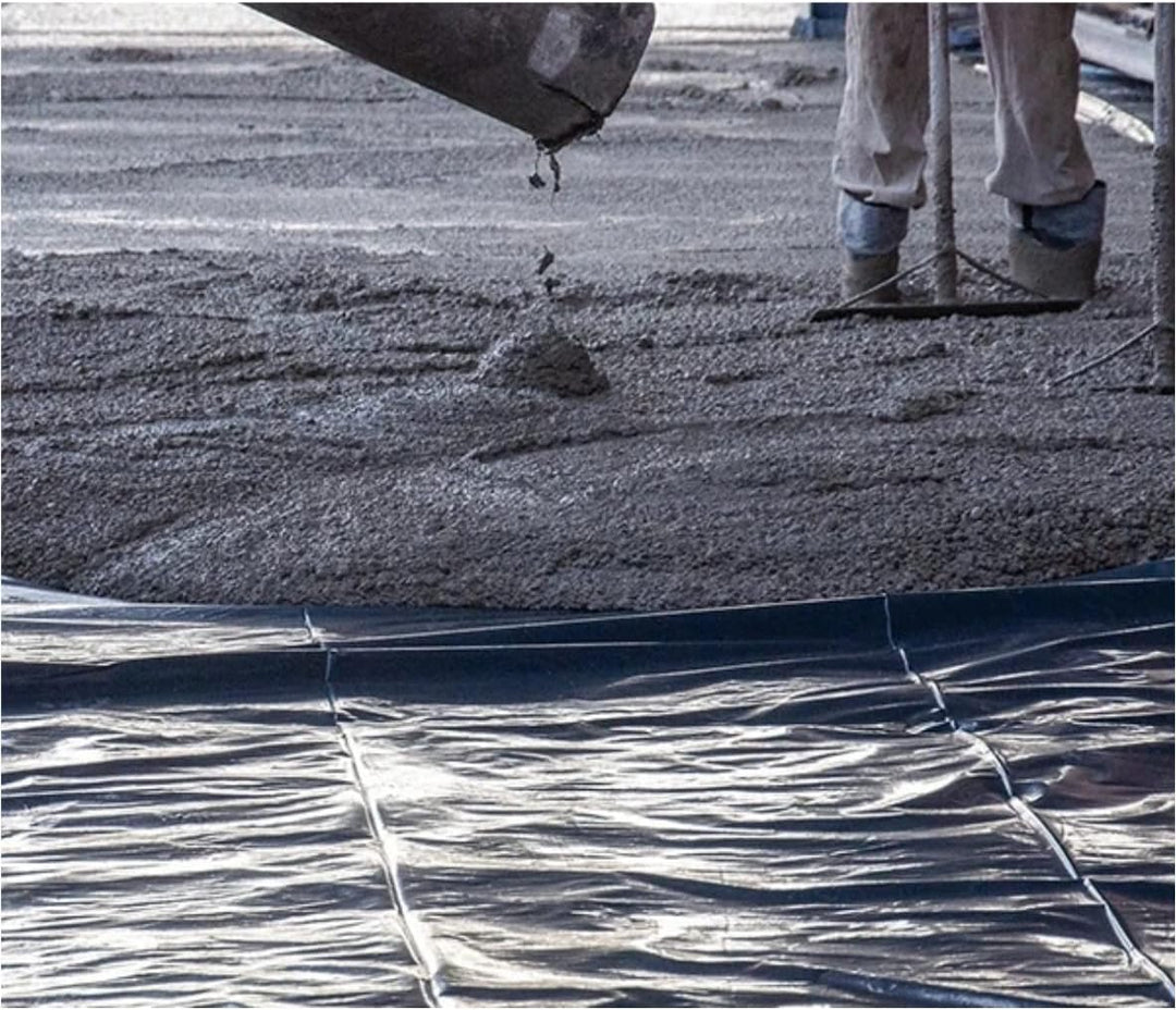 8m x 25m = 200m² Schwarze 0,2mm Baufolie Abdeckfolie Estrichfolie Schutzfolie Gartenfolie