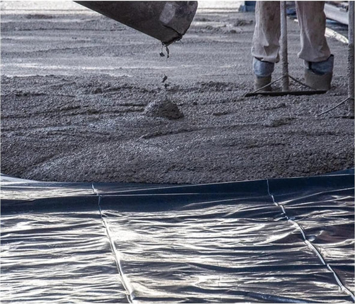 8m x 25m = 200m² Schwarze 0,2mm Baufolie Abdeckfolie Estrichfolie Schutzfolie Gartenfolie