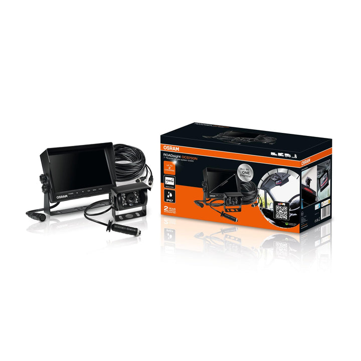 OSRAM ROADsight Kabelgebundenes Rückfahrkamerasystem, OCS700N, 7-Zoll-AHD-Monitor, 1080p HD, 120° We