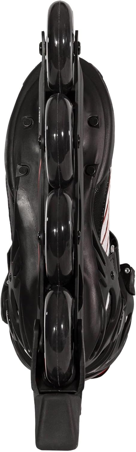 Playlife Inline Skates Flyte Black 84, Schwarz/Weiss, Unisex für Herren und Damen, 84mm/82A Rollen,