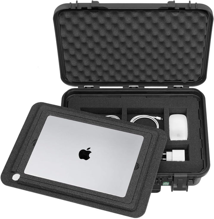 TOMcase Laptop Koffer 11-15 Zoll wasserdicht - ECO Schutzkoffer - Outdoor | Koffer für Notebook Tabl