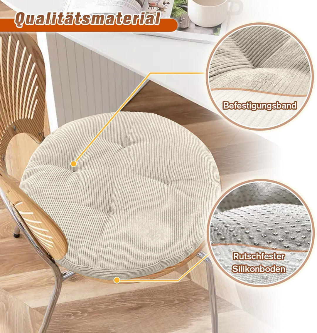 Sitzkissen Rund 35cm Dicke 6cm 1 Stück Bodenkissen Rund Sitzpolster Stuhlauflage Sitzpolster Stuhlki