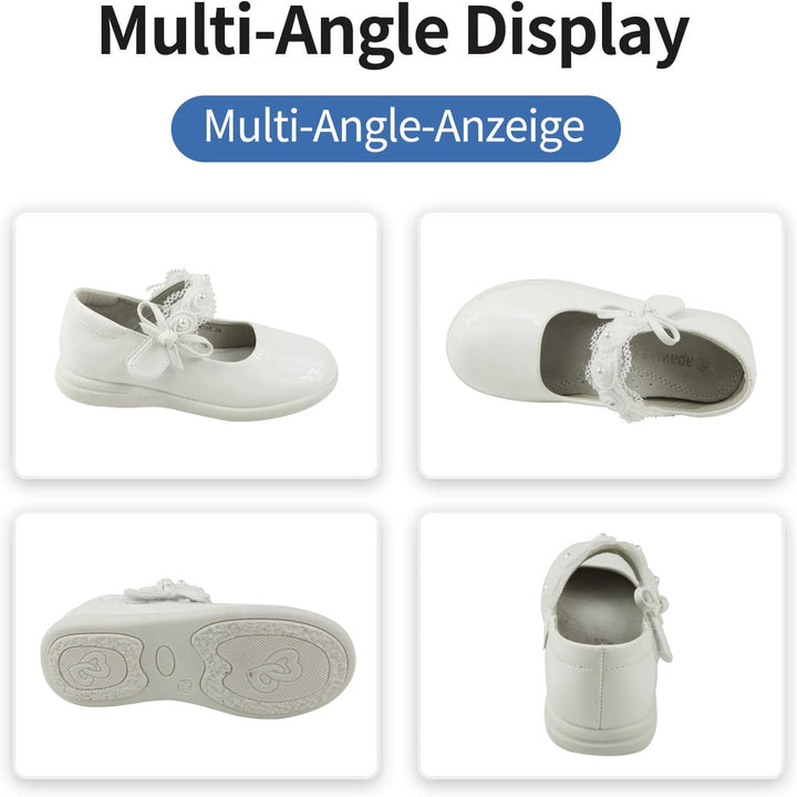 Apawwa MäDchen Mary Jane Flats Schuhe MäDchen Schulschuhe Festliche Schuhe MäDchen Ballerina Schuhe