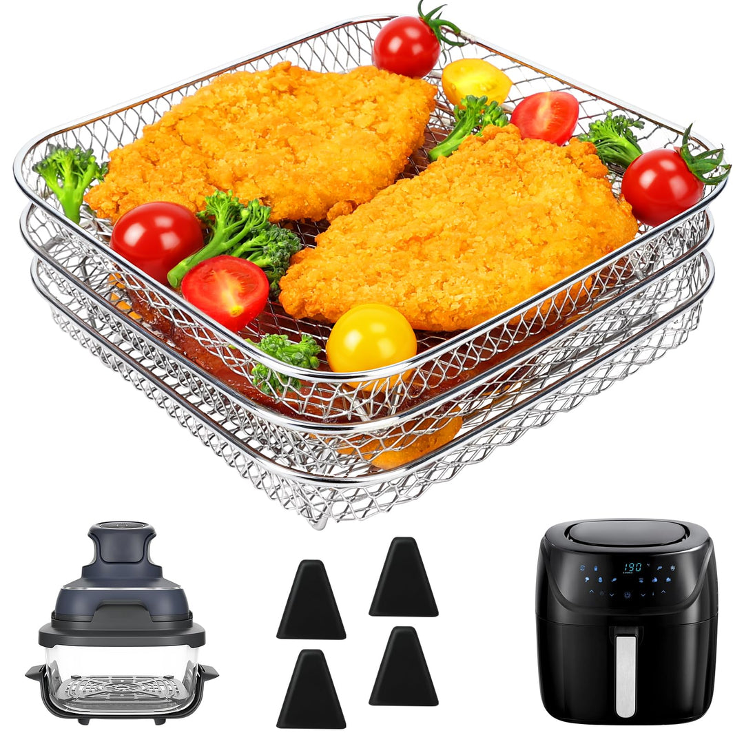 Airfryer Zubehör für Russell Hobbs 4L /Ninja PRO 4,7L AF140EU & 6,2L AF180EU Heissluftfritteuse, Kle