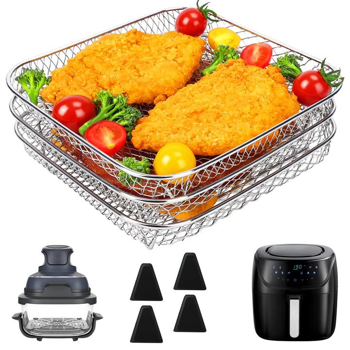 Airfryer Zubehör für Russell Hobbs 4L /Ninja PRO 4,7L AF140EU & 6,2L AF180EU Heissluftfritteuse, Kle
