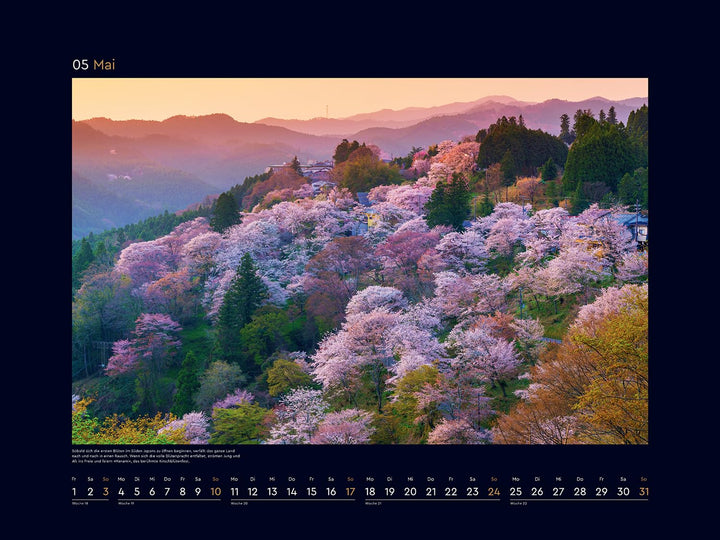 Japan - KUNTH Wandkalender 2026: Hochwertiger, bildstarker Kalender mit Spiralbindung im Grossformat