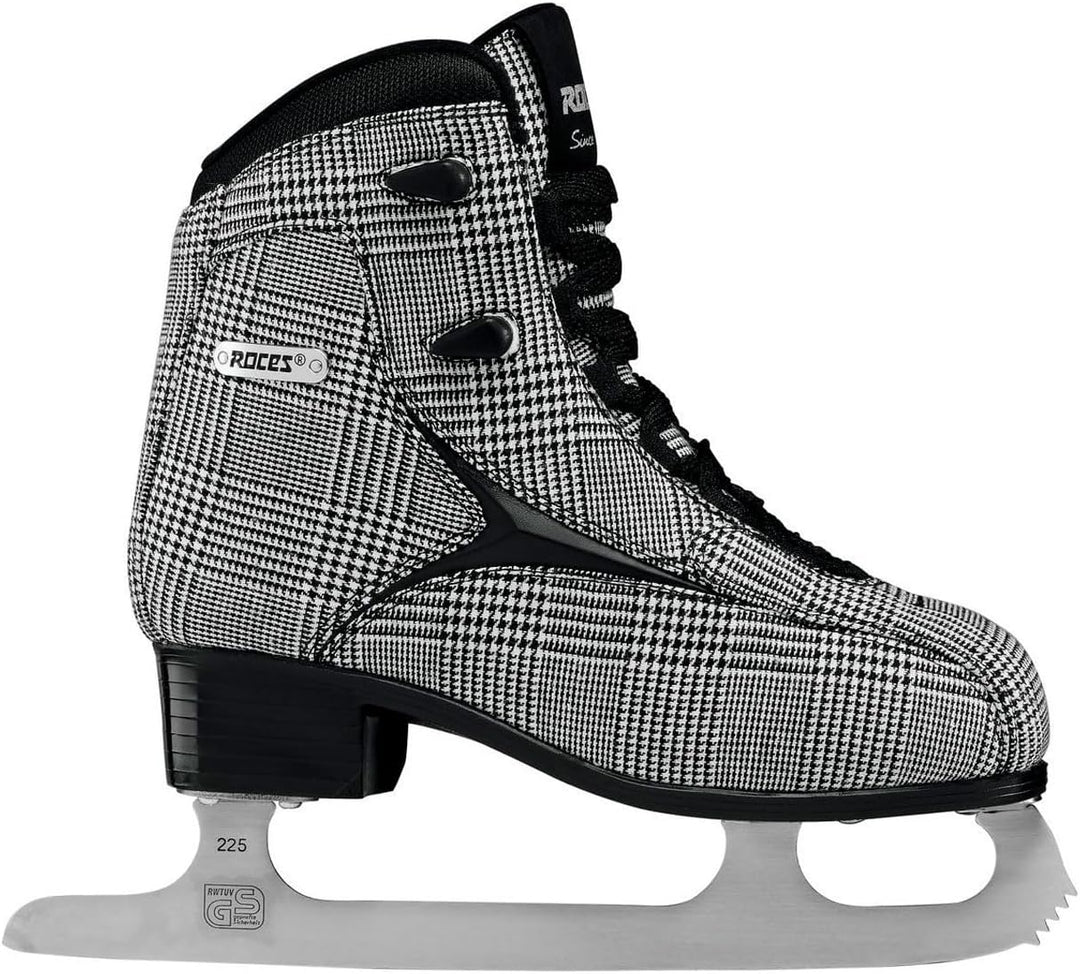 Roces 450557 Women's Model Brits Ice Skate, US 8, White/Silver 8 US weiss / silber, 8 US weiss / sil