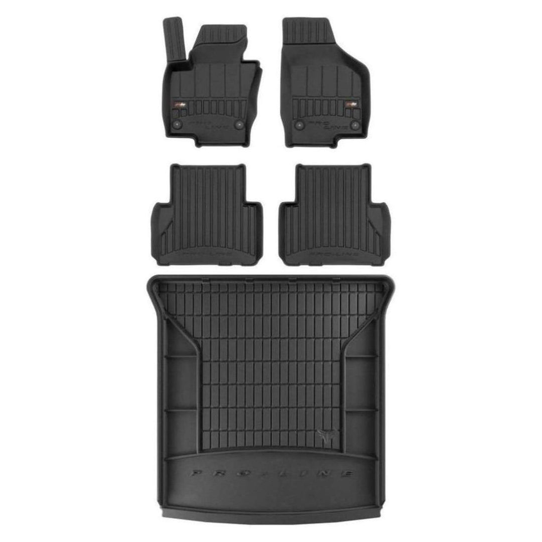 M MOTOS Satz Gummifussmatten und Kofferraummatten für SEAT Alhambra II 2010-2020 Verbessern Sie Ihre