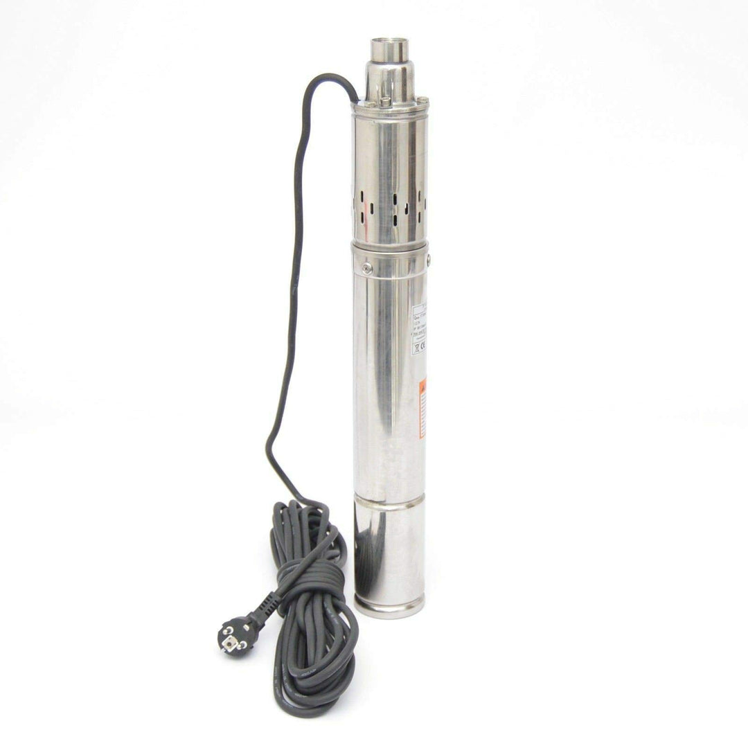 Energiesparende 3" Zoll 75mm Tiefbrunnenpumpe Rohrpumpe Tauchpumpe 7,7bar