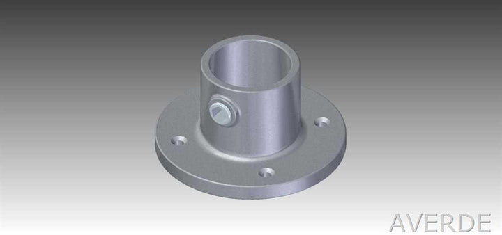 Rohrverbinder Fussplatte rund 2" (60,3 mm) AVERDE