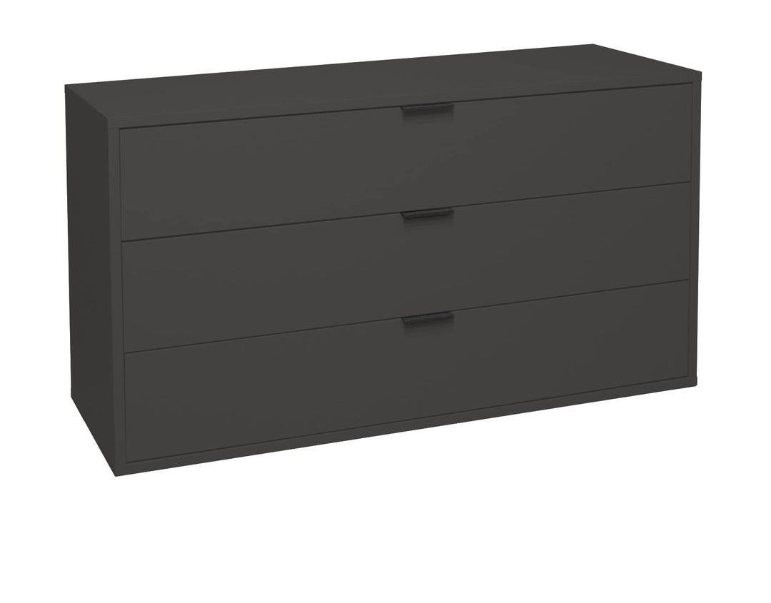 Bonnie/KO_03-119 Anthrazit matt Lack Schubladenkommode Kommode Sideboard ca. 119 x 67 x 45 cm