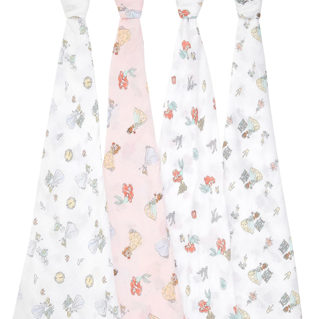 aden + anais Essentials Pucktücher, Wickel- und Schmusetuch für Babys, 100% Baumwolle, Baby-Pucktuch