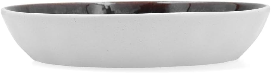 Bidasoa Elite Suppenteller aus Porzellan, 21,5 x 4,6 cm, mikrowellengeeignet, stapelbar
