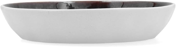 Bidasoa Elite Suppenteller aus Porzellan, 21,5 x 4,6 cm, mikrowellengeeignet, stapelbar