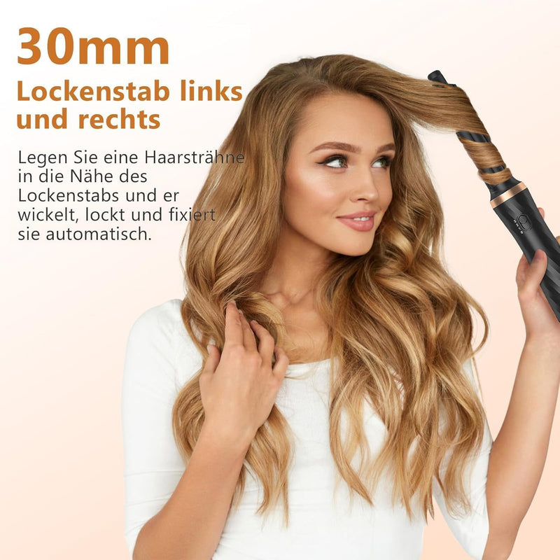 Semai 6 in 1 Air Styler set mit 1000W Haartrockner, Rundbürste, Warmluftbürste, Automatisch Volumen