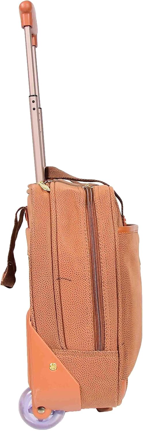 House Of Leather Reisetasche Organizer Pilotenkoffer mit Rollen Wildlederimitat Aktentasche Stil Cad