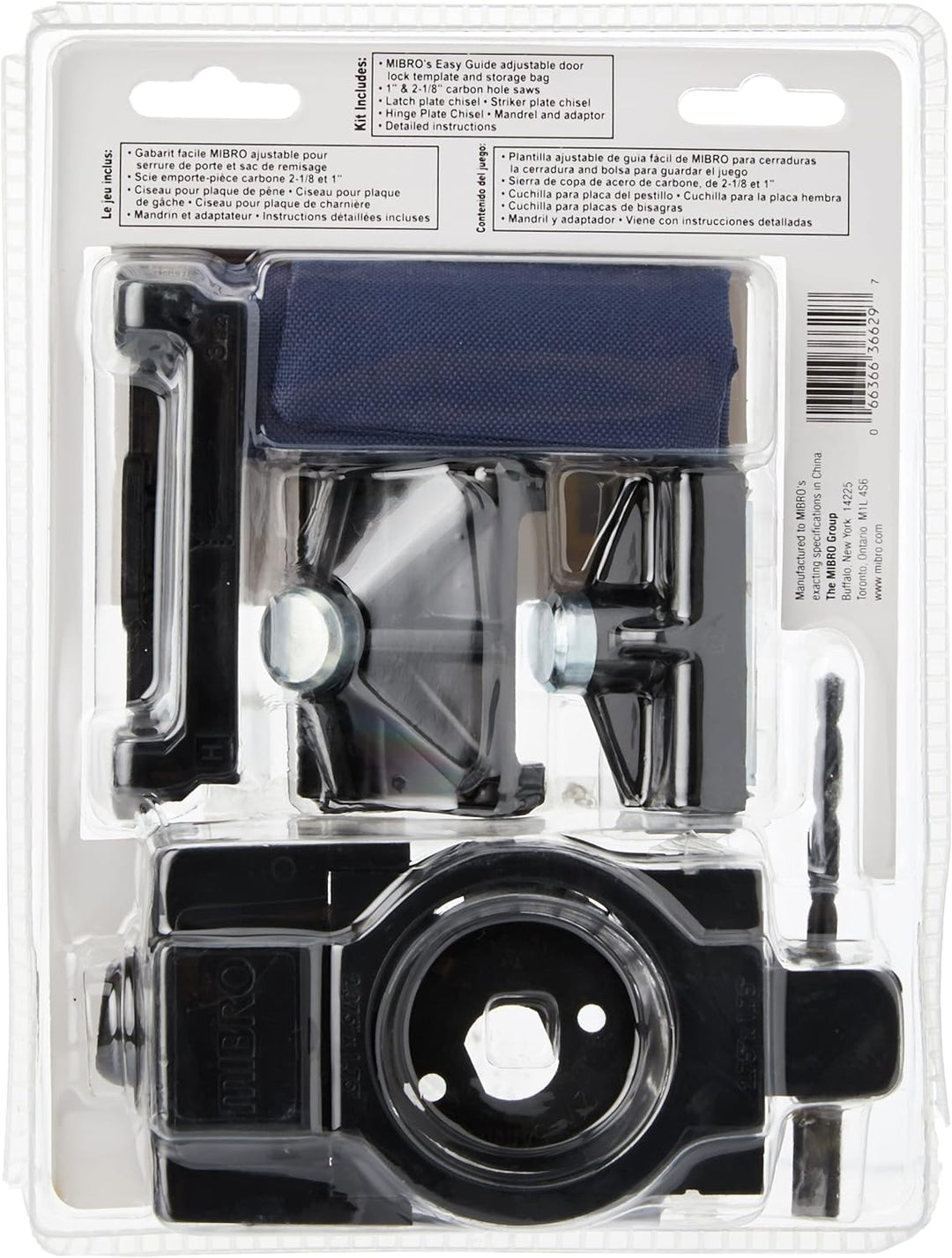 Mibro 366291 Ultimate Türschloss und Scharnier Montageset für Holztüren