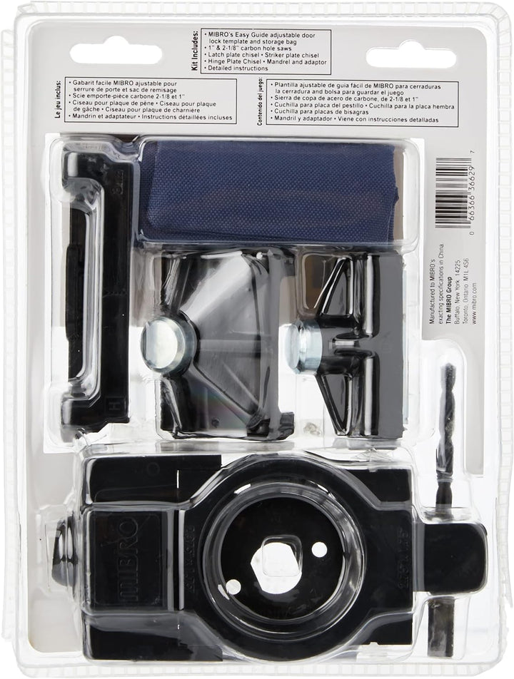 Mibro 366291 Ultimate Türschloss und Scharnier Montageset für Holztüren