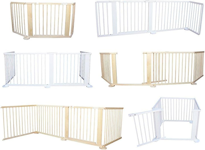 Micoland Schutzgitter Absperrgitter Türgitter Treppenschutzgitter V 117 bis 363 cm Weiss