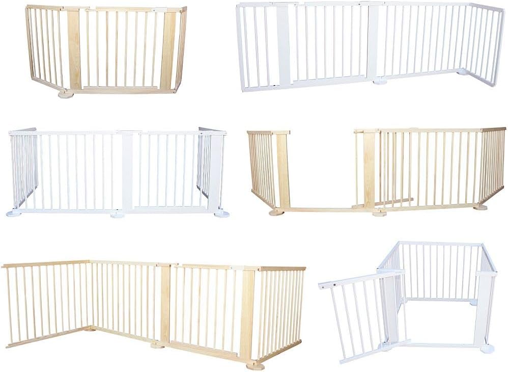 Schutzgitter Absperrgitter Türgitter Treppenschutzgitter 117 bis 363 cm grau (117cm), 117cm