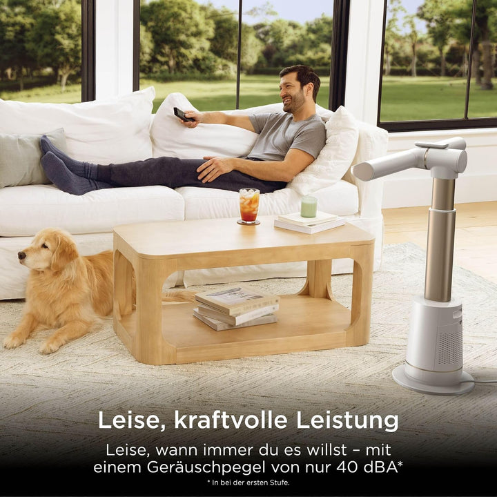 Shark TurboBlade Turmventilator, leise, Hochgeschwindigkeitssystem, Luftzirkulation bis zu 20 Meter,