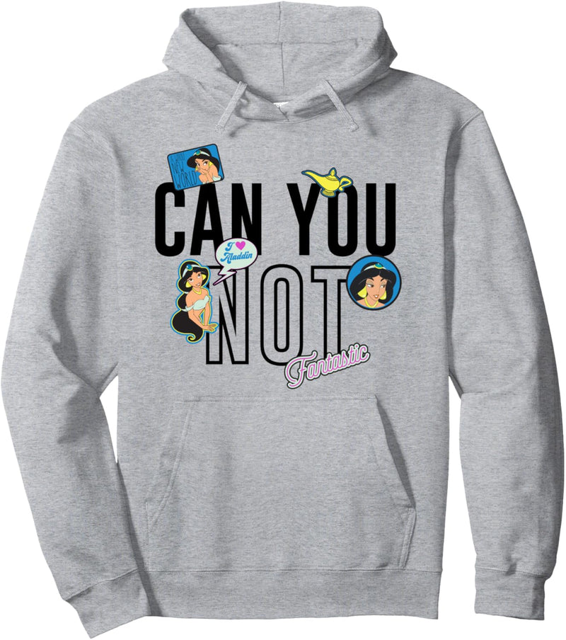 Disney Aladdin Jasmine Can You Not Sticker Collage Pullover Hoodie