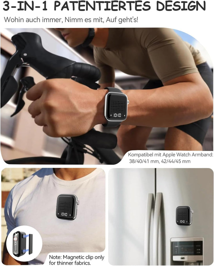 OHLPRO Wearable Bluetooth Lautsprecher Klein, Tragbarer Armband&Magnet Clip-On Wireless Speaker Mini