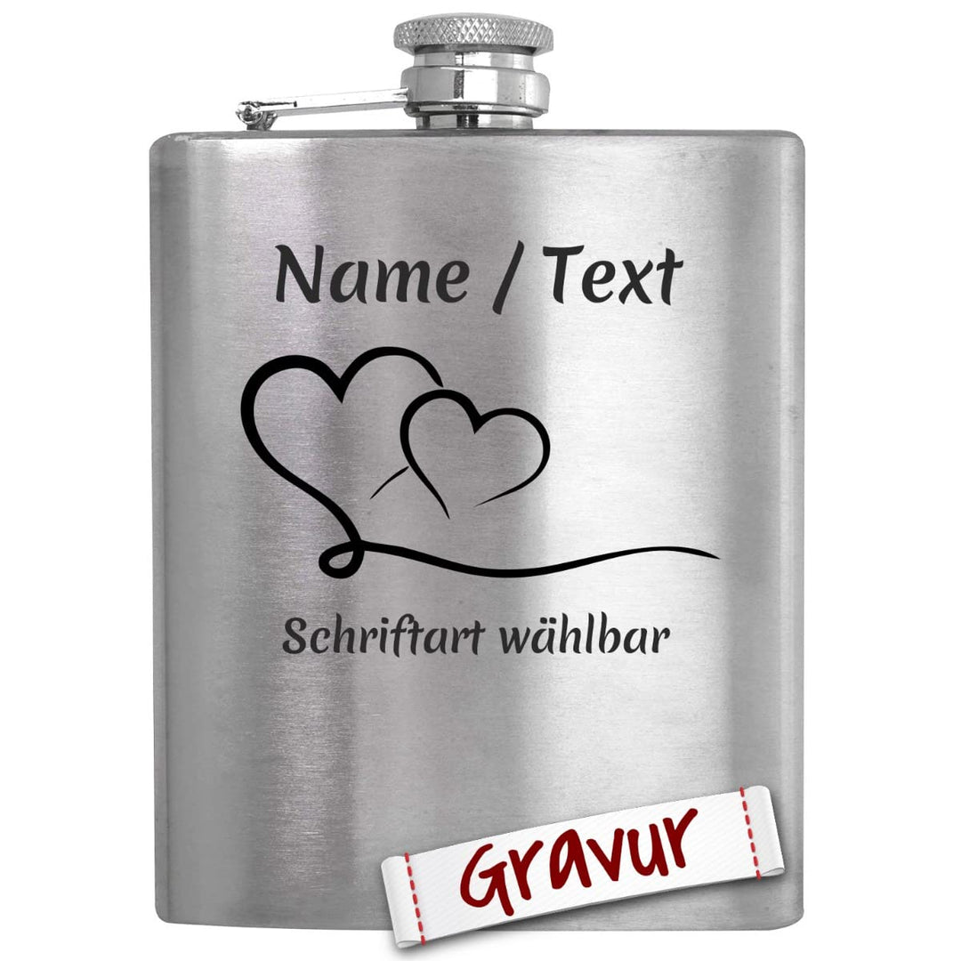 Trauzeuge/Trauzeugin Geschenk Flachmann zur Hochzeit mit Gravur personalisiert, Geschenkidee zum Hoc