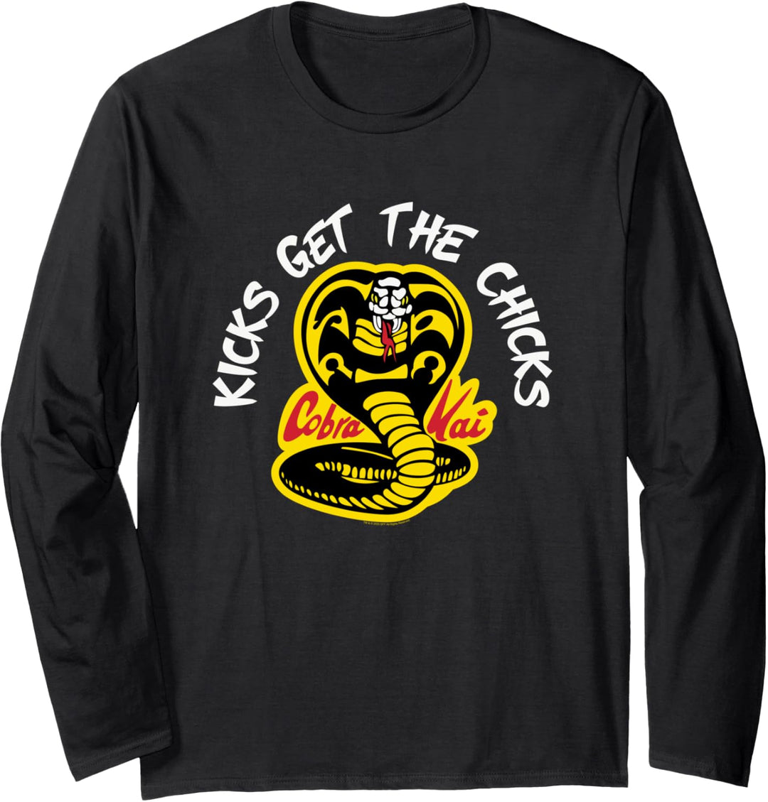 Cobra Kai Tritte Holen Sie sich die Küken Langarmshirt