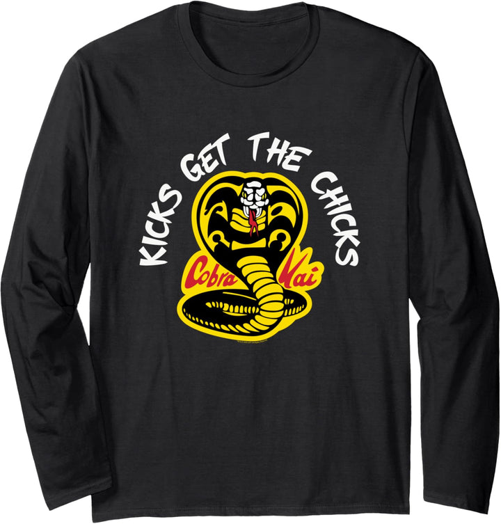 Cobra Kai Tritte Holen Sie sich die Küken Langarmshirt