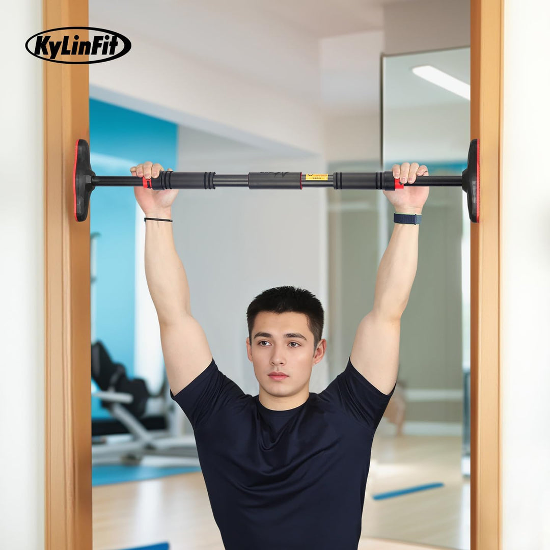 Profiklimmzugstange für Zuhause | 180 kg Traglast, schnell einstellbar (65-100 cm) | Sicher ohne Boh