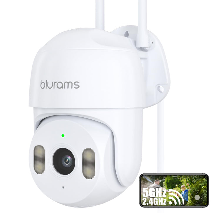 blurams Überwachungskamera WLAN Aussen Innen - 2K 3MP PTZ Kamera Überwachung mit 5G WiFi - bis zu 3X