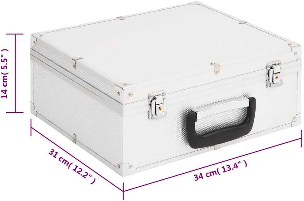 vidaXL Pokerchips Set 300 STK., Pokerkoffer mit Buttons Chips Würfeln, Pokerset Spielkarten Set mit