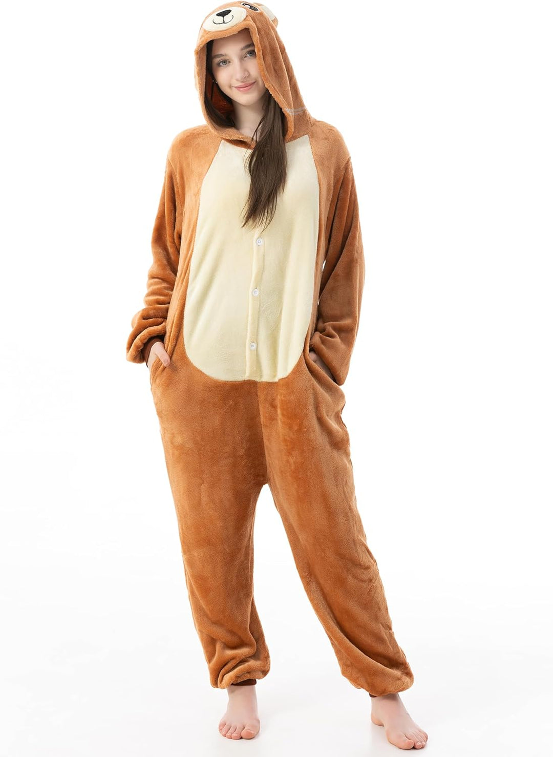 Katara 1744 (30+ Designs) Bären-Kostüm Belly, Unisex Onesie/Pyjama-Qualität für Erwachsene & Teenage