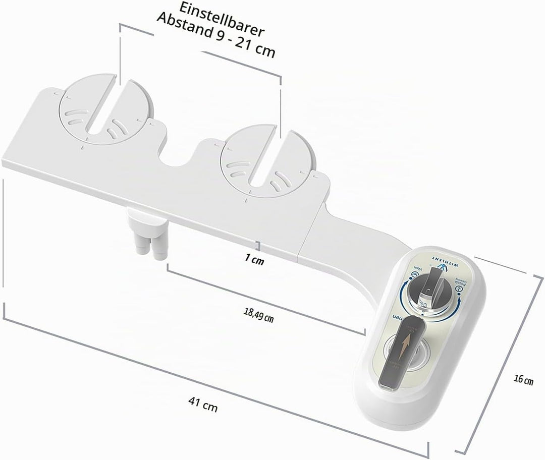 Bidet links,Bidet Einsatz für Toilette links - Einziehbare selbstreinigende Bidet Nicht Elektrisch m