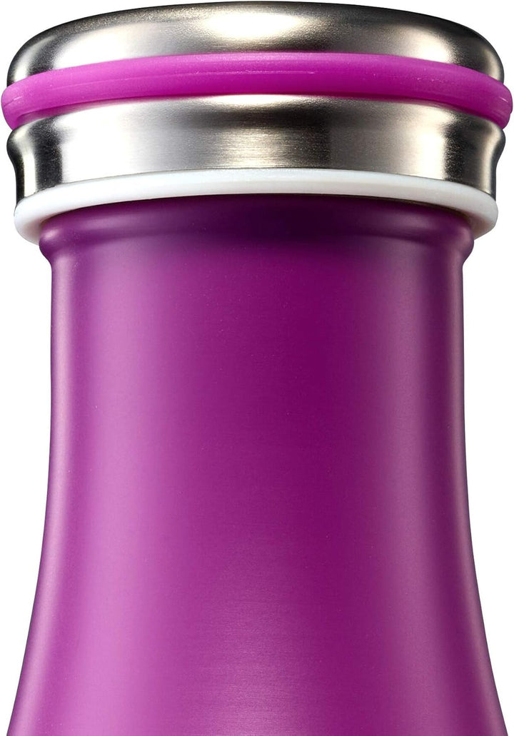 Lurch 240860 Isolierflasche/Thermoflasche für heisse und kalte Getränke aus doppelwandigem Edelstahl