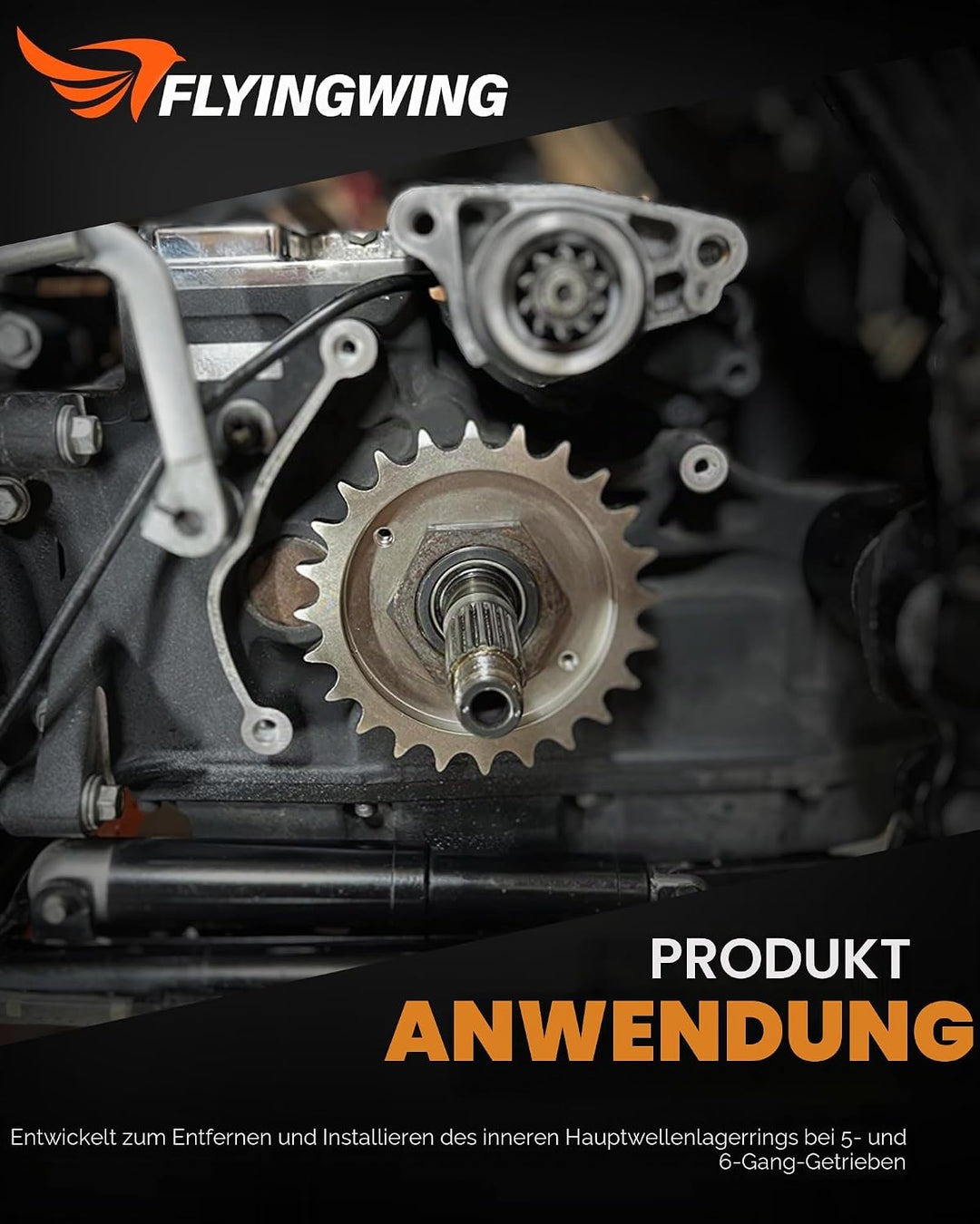 FLYINGWING Getriebe-Hauptwelle, Innenlager, Renninstallateur und Abziehwerkzeug, kompatibel mit Harl